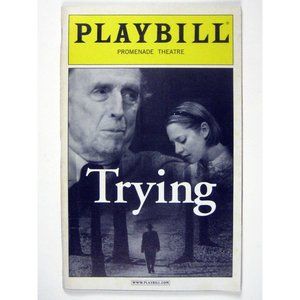 Trying Playbill November 2004 Fritz Weaver Joanna McClelland Glass Kati Brazda
